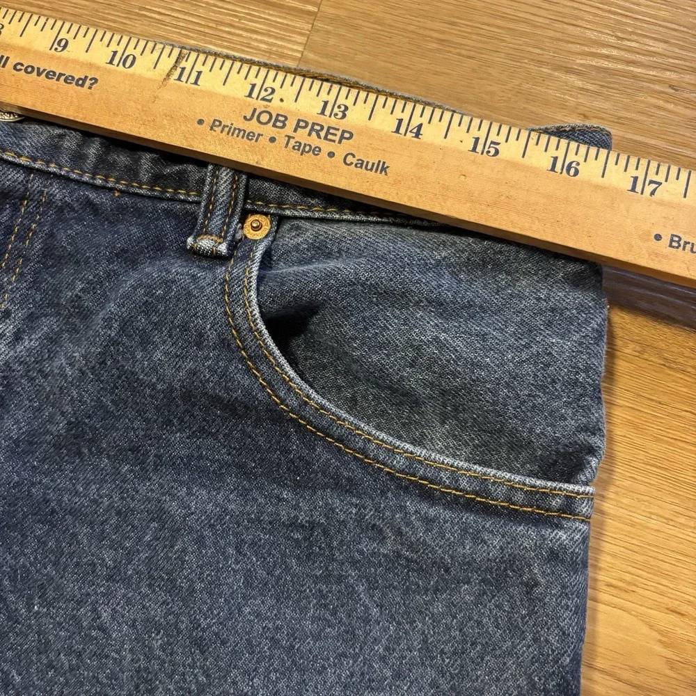 Levi's 517 Bootcut Jeans Mens 33x32 Blue Denim Faded Dark Wash Western Cowboy